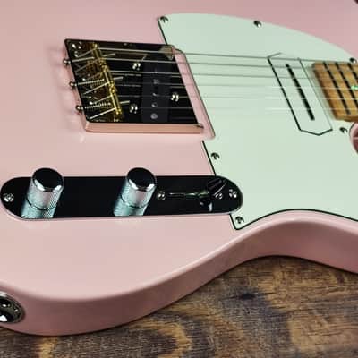 MyDream Partcaster Custom Built - Pink/Ivory Charlie Christian image 3