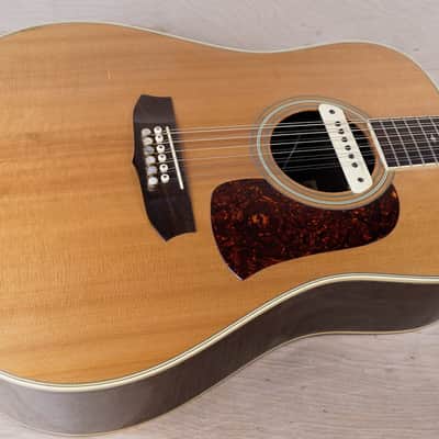 Aria SW-20T 12-String Acoustic Guitar MIJ 1980 Natural Made in Japan w/ Hard Case image 4