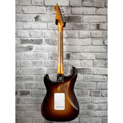 Fender Custom Shop Limited Edition 70th Anniversary 1954 Stratocaster Heavy Relic, Wide-Fade 2-Color Sunburst image 2