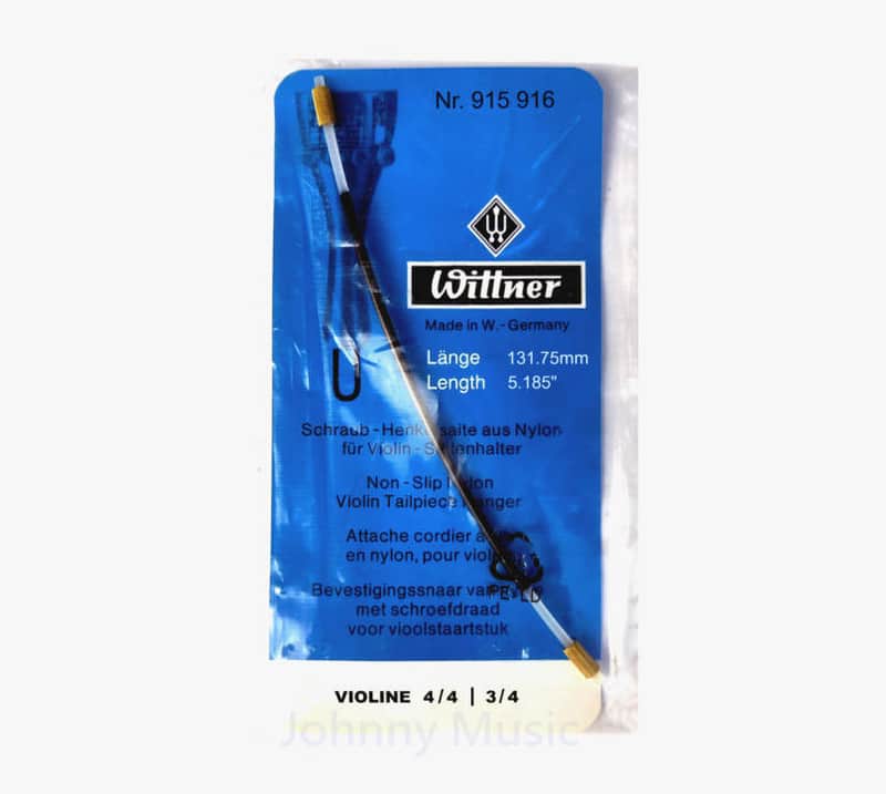 4/4 - 3/4 Violin Nylon Tailpiece Hanger aka " Gut " 131.75mm / 5.185" Length Made in Germany image 1