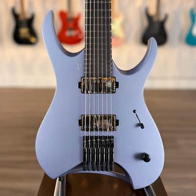 Mayones Hydra Elite 7 - Slate Blue Gray Satin Monolith Custom Color - Custom Shop Headless image 1