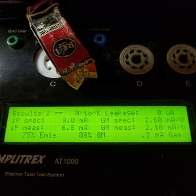 RCA 6CG7 tNOS AT1000 TESTED Vacuum Tube T3 cleartop rare dual triode 1961-1964 image 3