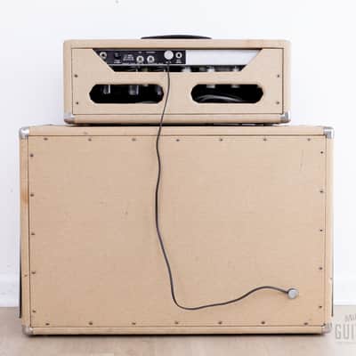 1961 Fender Bassman 6G6 Blonde Brown Panel Vintage Piggyback Tube Amp 2x12 w/ Oxford 12M6 & Victoria Covers image 7