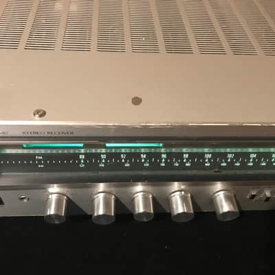 1979 JVC R-S7 vintage silver face late 1970's AM/FM stereo receiver 50w with turntable & aux input image 4