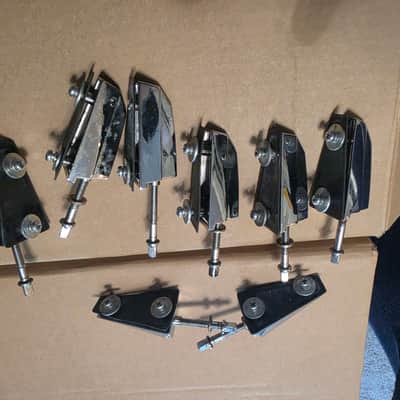 8 Rare Vintage Tama Granstar - Granstar Custom - Crestar Sharktooth Lugs for Toms or Floor Toms image 3