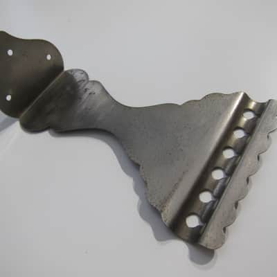 Kay Flat Top Guitar Tailpiece Authentic Vintage Part Circa-1950s-1960s-Chrome image 4