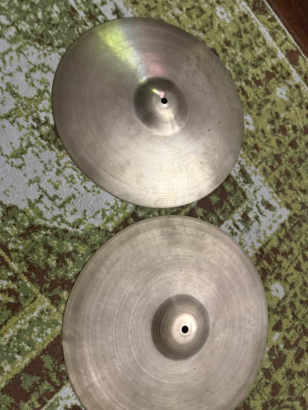 Zildjian 14” Old A Hi Hats Small Stamp image 1