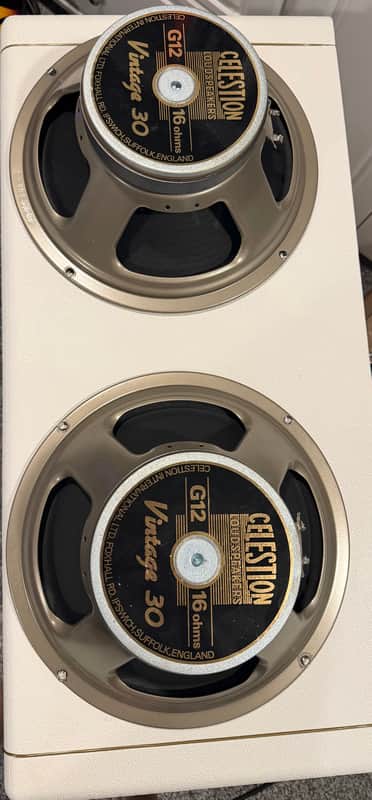 Pair of Celestion T3904 Vintage 30 12" 60W 16 Ohm Speaker 2010s - Black image 1