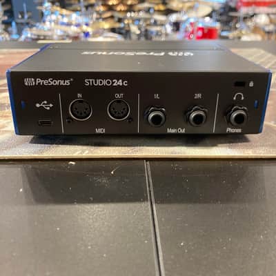 PreSonus Studio 24C 2x2 USB-C Audio / MIDI Interface 2019 - Present - Black image 3