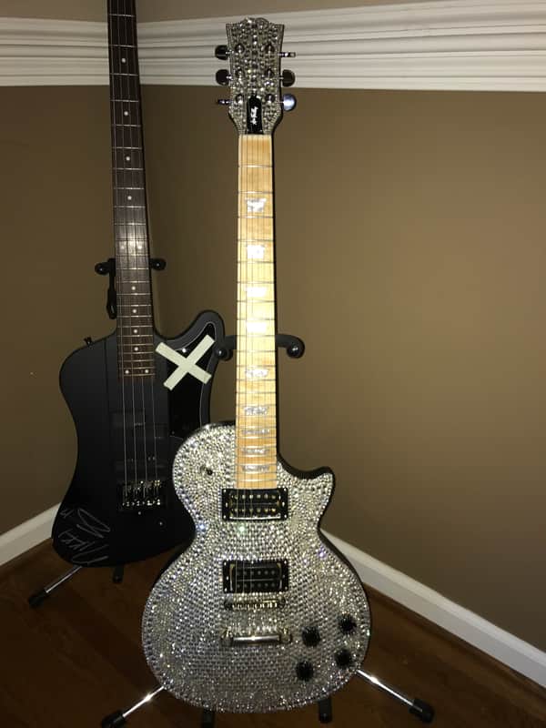 Ace Frehley Les Paul Smoking Guitar Rhinestone KISS BONUS!!! image 1