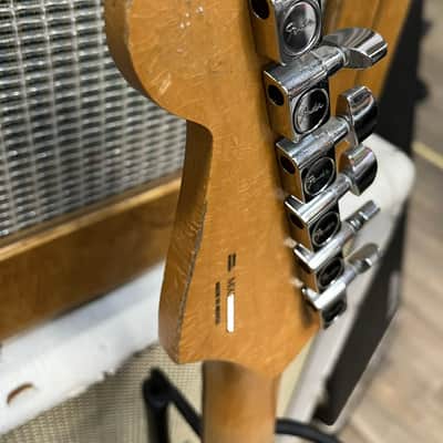 Fender Stratocaster Left-handed Reverse Headstock Partscaster - Sunburst image 11