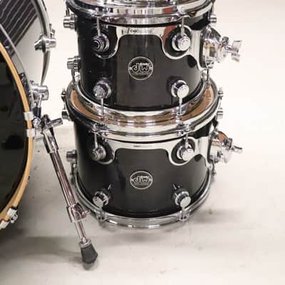 DW Performance Black Lacquer 5pc Drum Kit Set 22,16,12,10,8" image 8