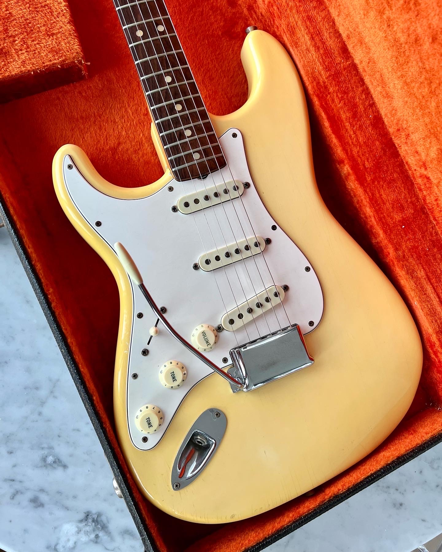 1966 Fender Stratocaster Olympic White Vintage Lefty Left Handed Rare Custom Color CBS w/ OHSC