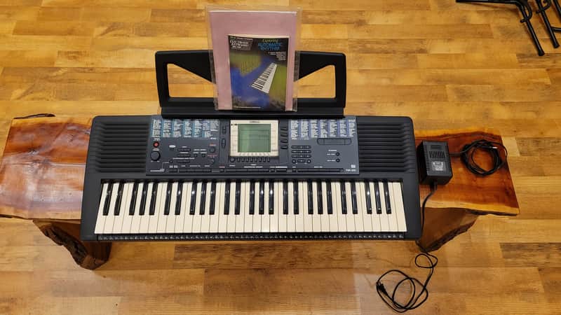 Yamaha PSR-330 Workstation Keyboard Synth MIDI Cartridge & Power