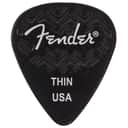 Fender Wavelength Picks 351 Thin 6 Pack Black