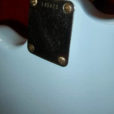 1965 Fender Jazzmaster Daphne Blue w. Original Hardshell Case image 12