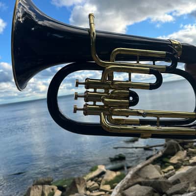Euphonium 3 Valve Custom Black Gold Colour image 3