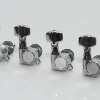 Original 80's Ibanez Smooth Tuner II inline tuners Chrome image 3