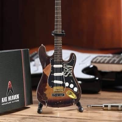 Fender(TM) Stratocaster(TM) - Classic Sunburst Finish - Officially Licensed Miniature Guitar Replica (SRV Edition) image 1