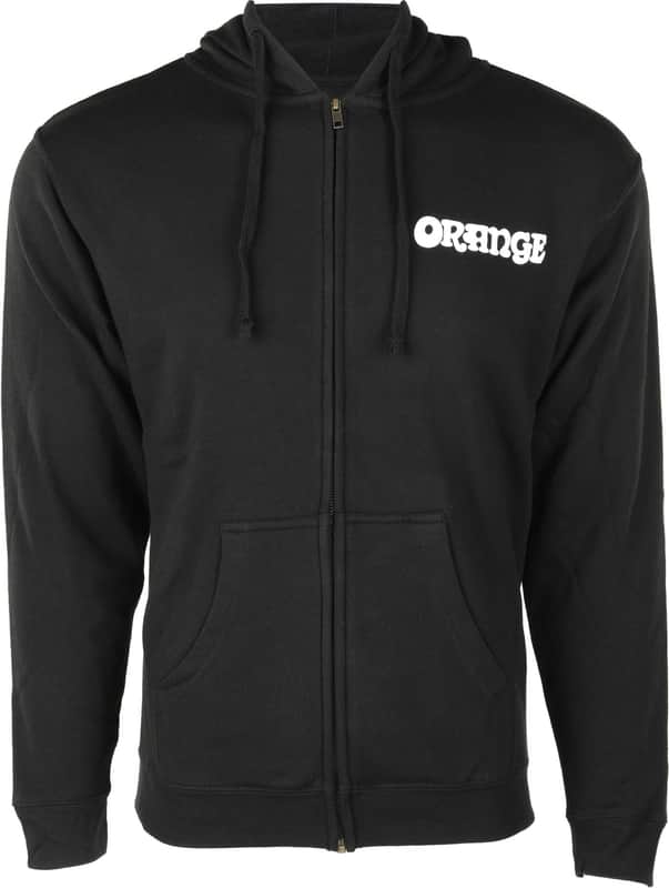 Orange Logo and Crest Full-Zip Hoodie - Medium image 1