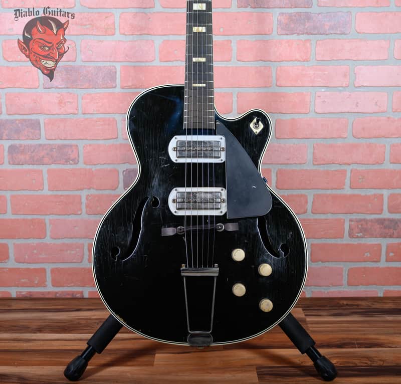 Silvertone Espanada H64 Black 1957 w/OHSC image 1
