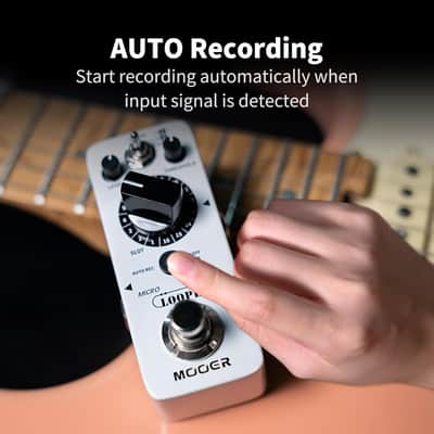 MOOER Micro Looper II Guitar Loop Pedal With 480 Minutes Recording, AUTO REC Function, 3 Saving Banks and 16 Slots Per Bank (Price includes the import duty for US buyer) image 4