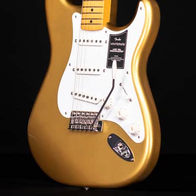 Fender Vintera III Late '50s Stratocaster, Maple FB, Aztec Gold image 2