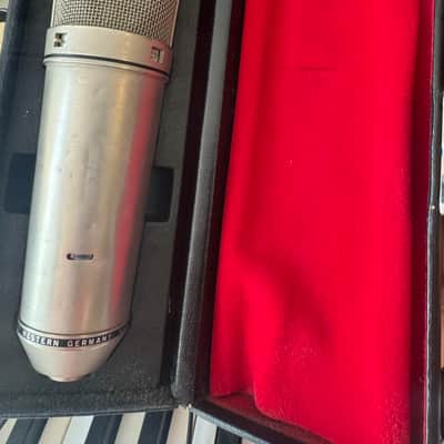 Neumann U 87 Large Diaphragm Multipattern Condenser Microphone 1977 - Nickel image 2