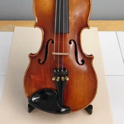 RESTORED E. R. PFRETZSCHNER 1/2 VIOLIN MITTENWALD GERMANY W/CASE, BOW & ROSIN image 2