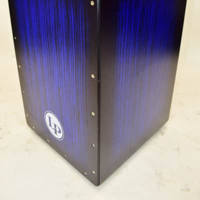 Latin Percussion LP Aspire Accents Snare Cajon, Blueburst Streak image 2