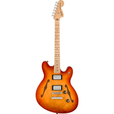 Squier Affinity Series Starcaster Deluxe - Maple Fingerboard, Sienna Sunburst Bild 4