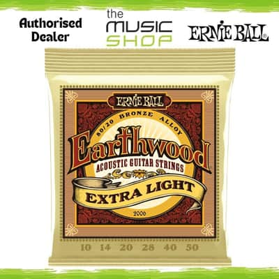 Ernie Ball Earthwood 10-50 Extra Light 80/20 Brz Acoustic Guitar Strings - 2006 image 1