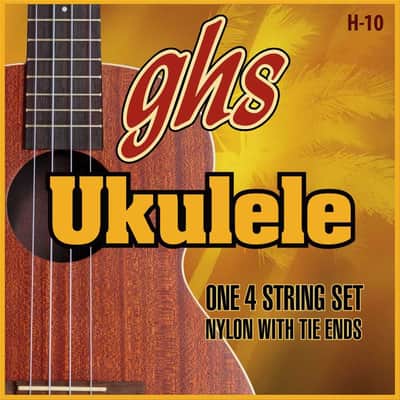 GHS H-10 Soprano/Concert Ukulele Strings with Tie Ends