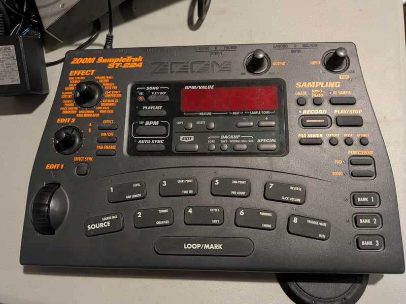 Zoom SampleTrak ST-224 Sampler 1999 - 2004 - Black image 1