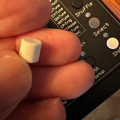 White Pattern Button Cap or Shift Button Cap for MFB Tanzbar Drum Machine image 2