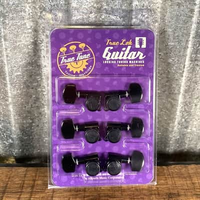 True Lok TK-7117-003 Mid-Size Locking Tuners 3x3 Black image 1