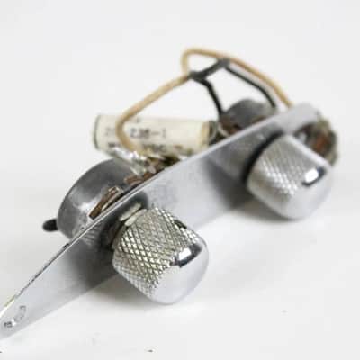 Original 1953 Fender Precision Bass Control Plate Assembly Pots & Knobs Pre-CBS Vintage P-Bass 1950s image 3