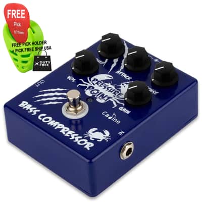Caline CP-45 Pressure Point BASS Compressor True Bypass, FREE PICK + HOLDER+ FREE SHIP USA image 1