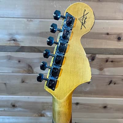 Fender Custom Shop 1969 Stratocaster Heavy Relic Electric Guitar - Aged Purple Metallic image 6