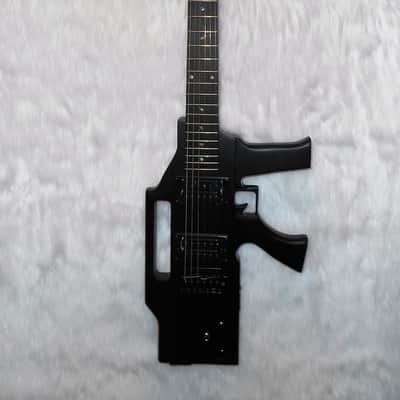 Glen Burton GE47-BK 2020 Satin Black Ak47 Machine Gun Electric Guitar image 1