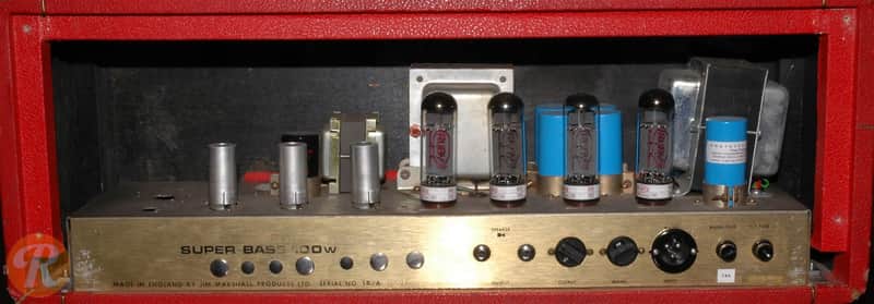 Marshall JMP 1992 Super Bass 2-Channel 100-Watt Guitar / Bass Amp Head 1967 - 1975 image 8