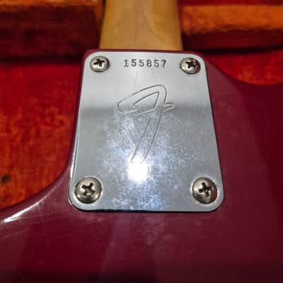 Fender Mustang Guitar with Rosewood Fretboard 1964 - 1969 - Dakota Red image 7