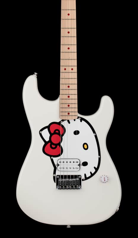 Squier Fender x Hello Kitty White Stratocaster image 1