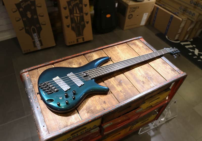 Ibanez SRMS725-BCM Bass Workshop Multi-Scale Soundgear 2024 - Present - Blue Chameleon image 1