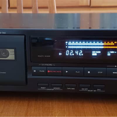 Denon DRM-740 Cassette Tape Deck, 3 Head and 3 Motors - Audiophile - Near Mint! image 1