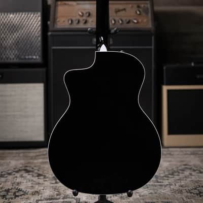 Taylor 214ce-BLK Plus Grand Auditorium Acoustic/Electric Guitar - Black with Aerocase image 7