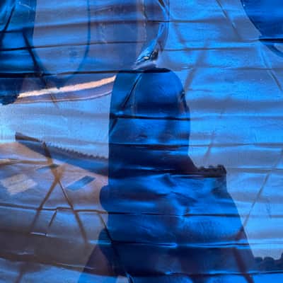 OCDP Venice - Blue Onyx 4 piece drum set Bass toms snare image 9