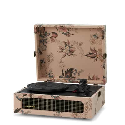 Crosley CR8017B 3-Speed Voyager Portable Turntable with Bluetooth Out - Floral-NEW image 6