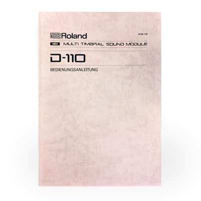 Roland  D-110 Original Manual GERMAN / Betriebsanleitung Deutsch