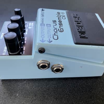 Boss CE-5 Chorus Ensemble (Dark Gray Label, April 2008, Made in Taiwan) Light Blue image 4